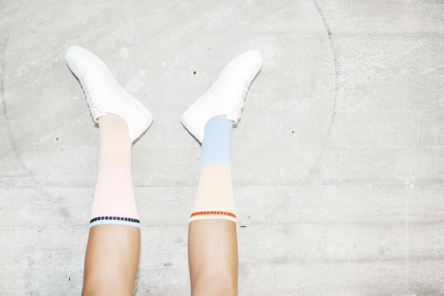 sokken met ribstructuur voor dames, ontwerp van Zokk'n